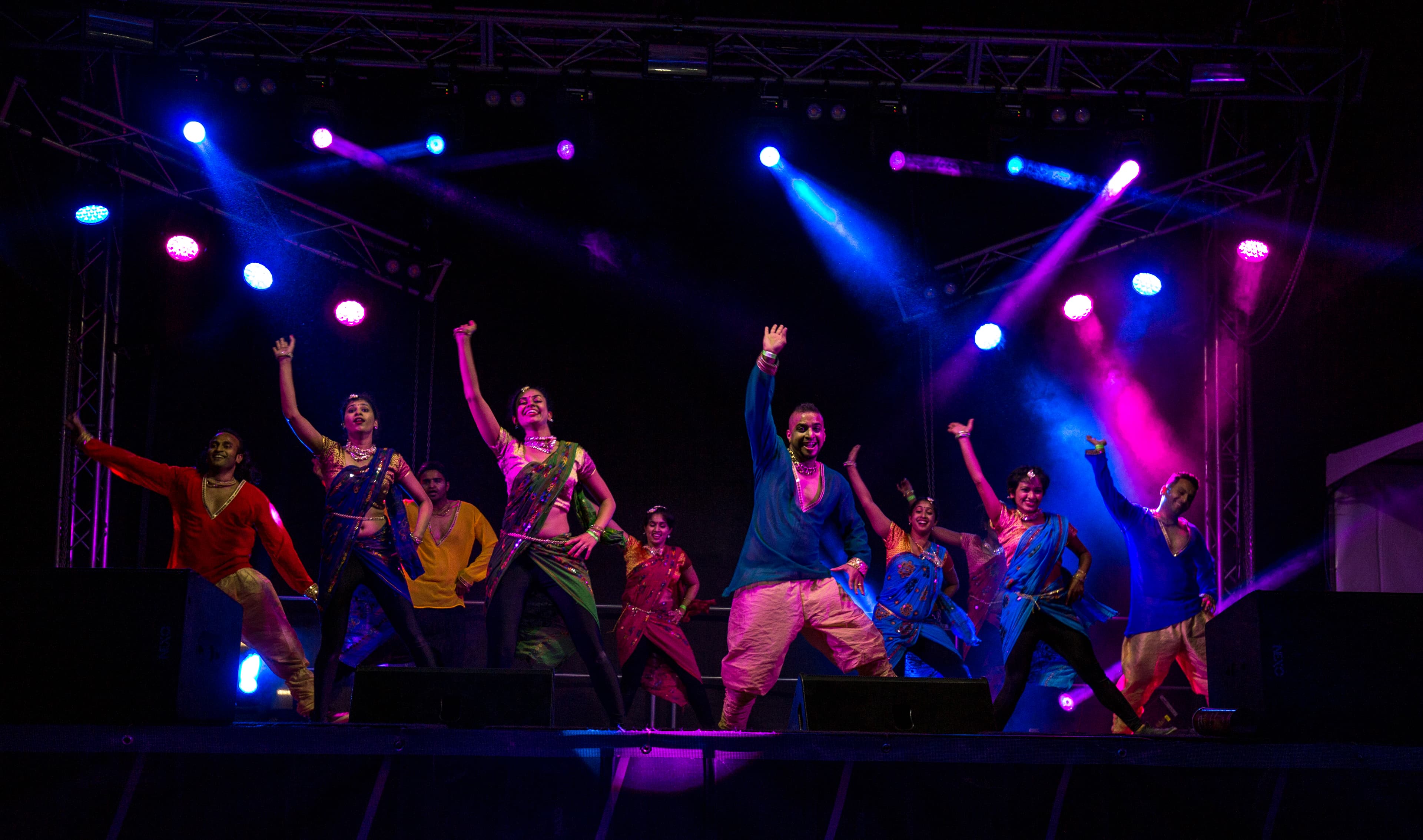 Melbourne Diwali performers on stage